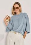 Блуза MADELEINE Button-down blouse, Smoky Blue/Light Blue - фото 5