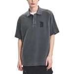 Поло унисекс серое MLB, серый - фото 4