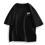 Футболка унисекс MINISO, бордовая (логотип на груди буква B) - фото 6