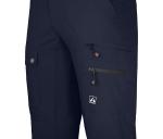 BERGSON Переработанные походные брюки, эластичные, 7 карманов, синие - фото 5