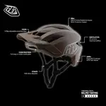 Шлем Troy Lee Designs Flowline MTB, коричневый - фото 6