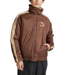 PUMA Куртка T7 мужская коричневая, Brown - фото 5