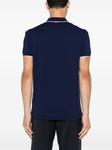 Zegna рубашка поло с вышитым логотипом, синий - фото 4