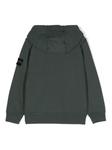 Stone Island Junior худи с нашивкой Compass, зеленый - фото 2