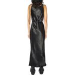 Сатиновое платье Acne Studios, черный - фото 5