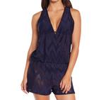 Hersire Surplice Ромпер в темно-синем цвете Elif - фото