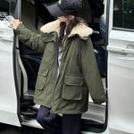 Детская утепленная куртка с капюшоном Moderate PROTECTCAMEL, зеленый - фото 4