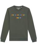 Свитер Watapparel Sweatshirt Spread Love not Hate, хаки - фото