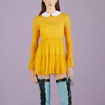 Платье с длинными рукавами женское желтое Gucci - фото 3