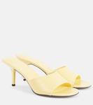 Кожаные мюли Cubisto 70 Jacquemus, Light Yellow - фото