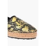 Эспадрильи LOVE Leather SPLASH на платформе с логотипом 4 см Moschino, Black - фото 4