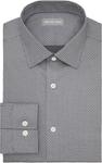 Мужская рубашка Michael Kors Ultra Wrinkle Free Stretch Regular Fit, Charcoal - фото 3