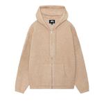 Свитер Stussy Hooded Zip Sweater, Camel - фото