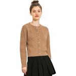 Свитер женский Celine с узором, коричневый - фото 3