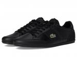 Кроссовки Lacoste Chaymon Bl Leather And Synthetic Tonal Trainers, черный - фото