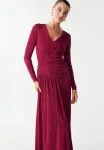 Платье макси кора Bwldr, Raspberry Red - фото 4