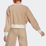 Свитера с рисунком флисовая толстовка Adidas, бежевый - фото 2