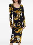 Versace Jeans Couture платье миди Barocco, черный - фото 3