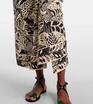 Платье миди из хлопка с принтом collina Poupette St Barth, Black Toucan - фото 6