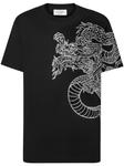 Футболка Philipp Plein Dragon Strass, черный - фото