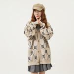 MLB Бейс лого джемпер Unisex бежевый - фото 6