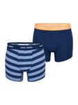 Боксеры Happy Shorts Retro Pants Trunks, цвет Mid Blue Blockstripe - фото