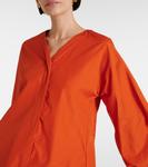 Мини-платье из хлопкового поплина S Max Mara, Gem Orange - фото 4