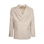 Куртка Bode Lightweight Linen Double-Breasted Suit Jacket 'Wheat', желто-коричневый - фото