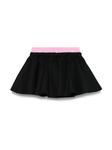 MSGM Kids юбка с вышитым логотипом, черный - фото 2