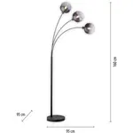 Торшер Just Light Zea, черный - фото 14