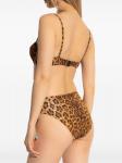 La Perla верх бикини с вырезом и леопардовым принтом, коричневый - фото 4