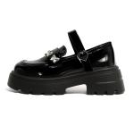 Туфли Мэри Джейн на платформе 6 см Medd, черный - фото