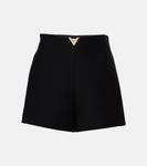 Шорты VGold Crepe Couture Valentino, черный - фото