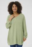 Блуза KCAMI Kaffe Curve, зеленый - фото