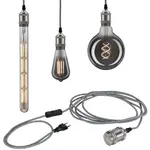 Подвесной светильник Eldar E27, 1 шт. E27 Paulmann, серый - фото