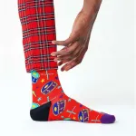 Носки Happy Radio Ga Ga long, красный - фото 5