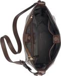 Сумка-мессенджер Calvin Klein Aura North/South Convertible Hobo, Java - фото 5