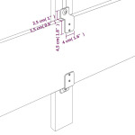 Prolenta Premium - Изголовье кровати Черное 100x5x78/88 см Бархат - фото 6