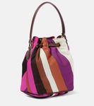 Вкусная холщовая сумка-ведерко Iride Pucci, Multicoloured - фото 4
