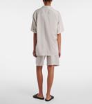 Джордж полосатая шелковая рубашка The Row, White Gray - фото 3