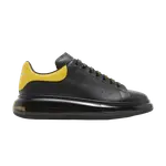 Кроссовки Alexander McQueen Alexander McQueen Oversized Sneaker 'Clear Sole - Black Pop Yellow', черный - фото