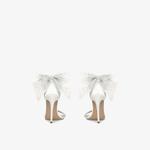 Атласные босоножки bellarosa на каблуке с бантом Steve Madden, бежевый - фото 4