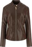 GUESS женская куртка Claudine Biker, Dark Coffee - фото