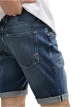 Тканевые шорты Tom Tailor, цвет used dark stone blue denim - фото 4