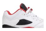 Кроссовки Air Jordan 5 Retro Low GS 'Fire Red' 2016, белый - фото 2