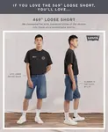 Мужские джинсовые шорты 469 Loose длиной 12" Levi's, черный - фото 4