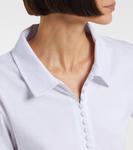 Хлопковая поло-рубашка из джерси Dries Van Noten, White - фото 4