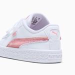 Кроссовки для малышей Basket Glitter Puma, белый - фото 3