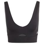 Спортивный бюстгальтер adidas Purebare Light, черный - фото 3