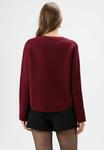 Джемпер D.MoRo ROUND NECK, Burgundy/Bordeaux - фото 3